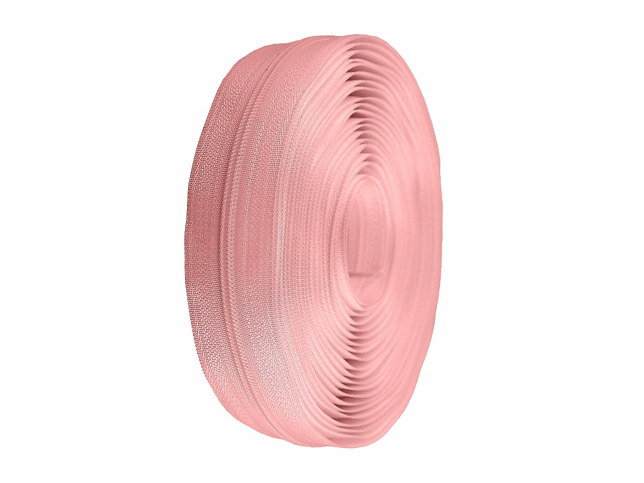 Fermeture au mètre 3 mm spirale rose pale