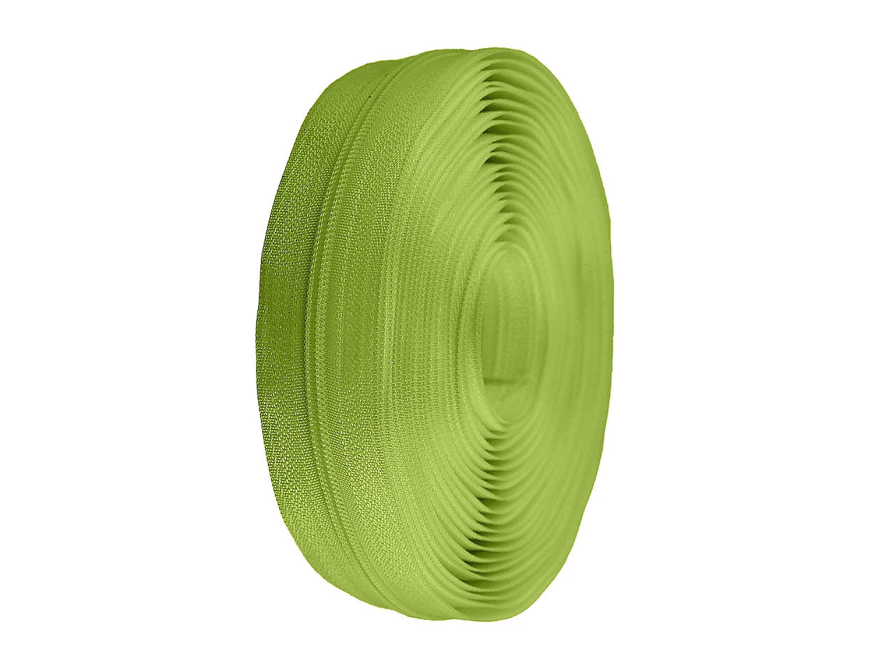 Fermeture au mètre 3 mm spirale vert anis