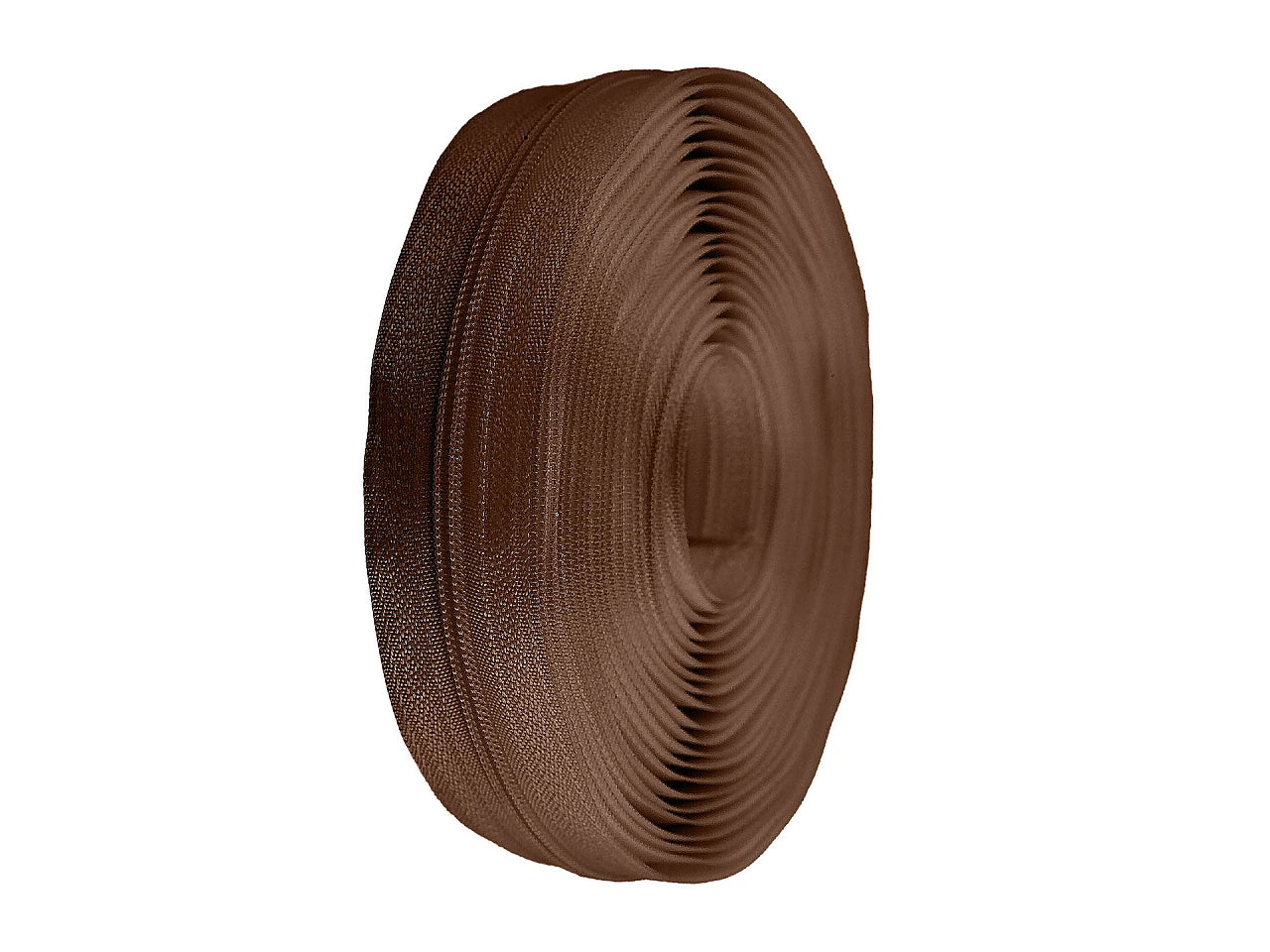 Fermeture au mètre 3 mm spirale marron