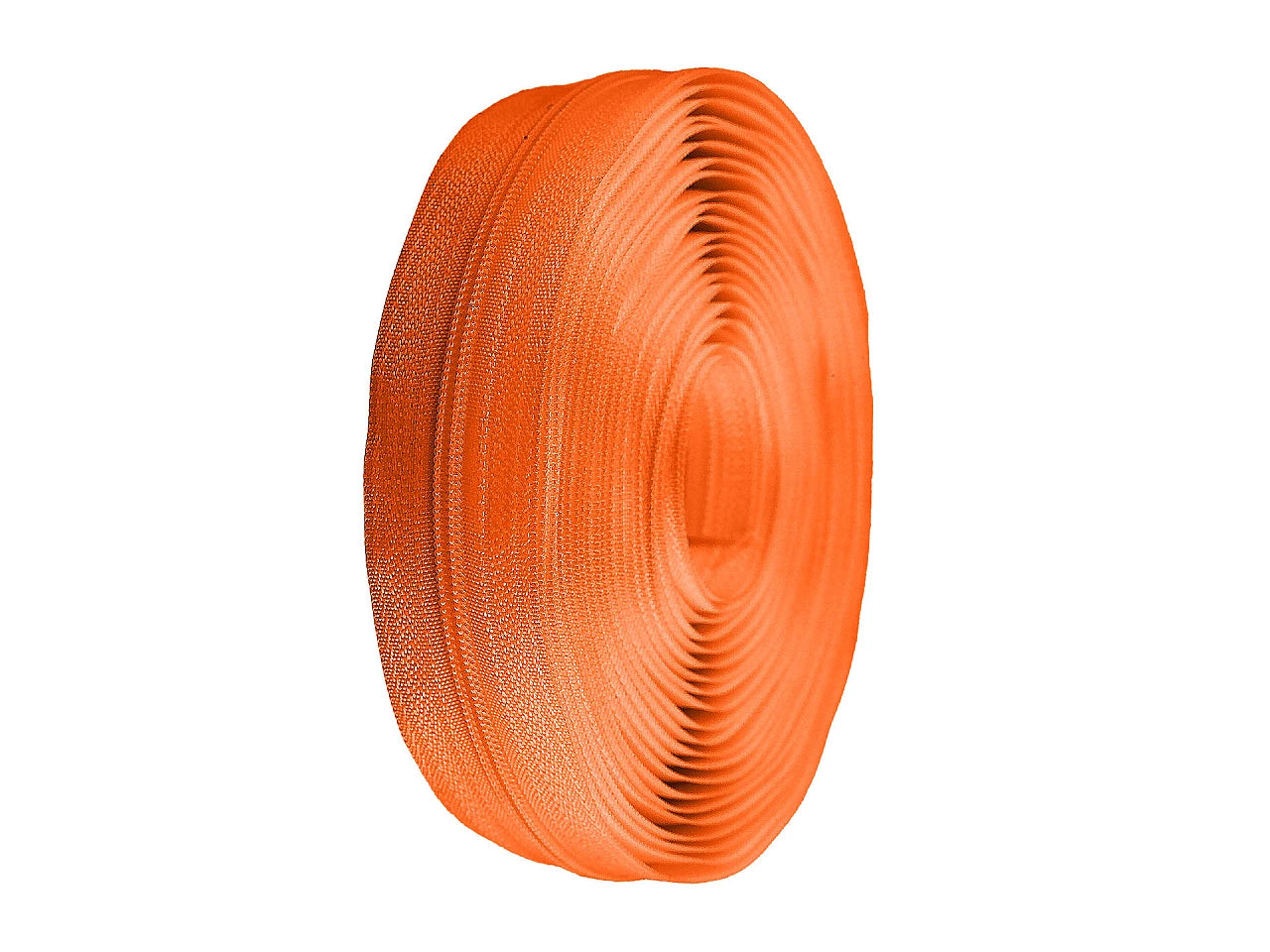 Fermeture au mètre 3 mm spirale orange