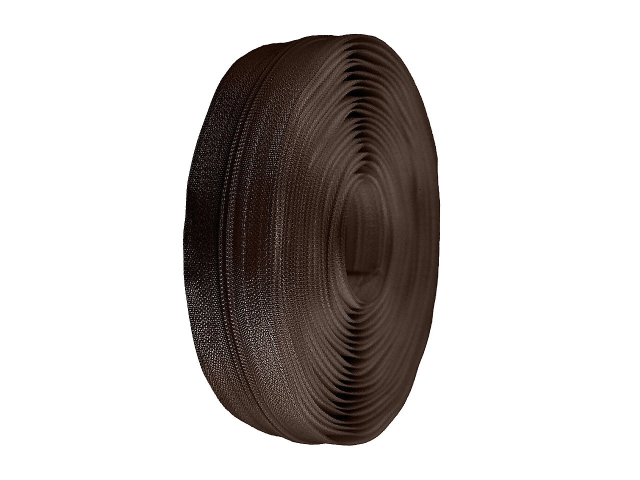 Fermeture au mètre 3 mm spirale marron foncé