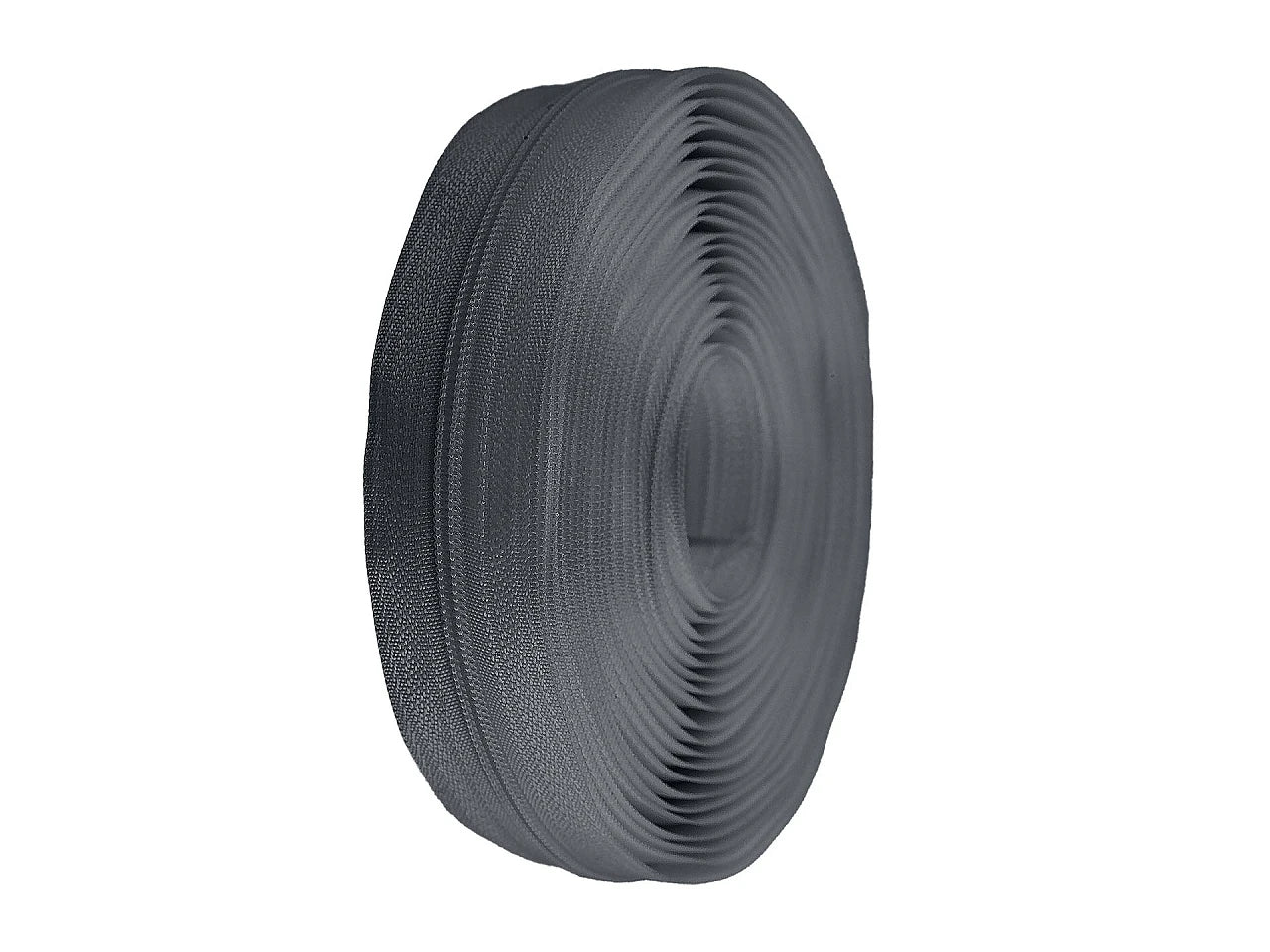 Fermeture au mètre 3 mm spirale gris foncé