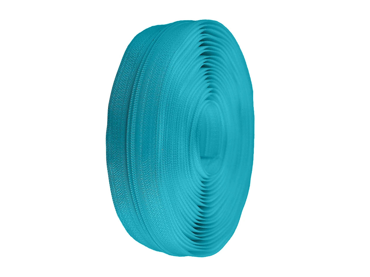 Fermeture au mètre 3 mm spirale turquoise