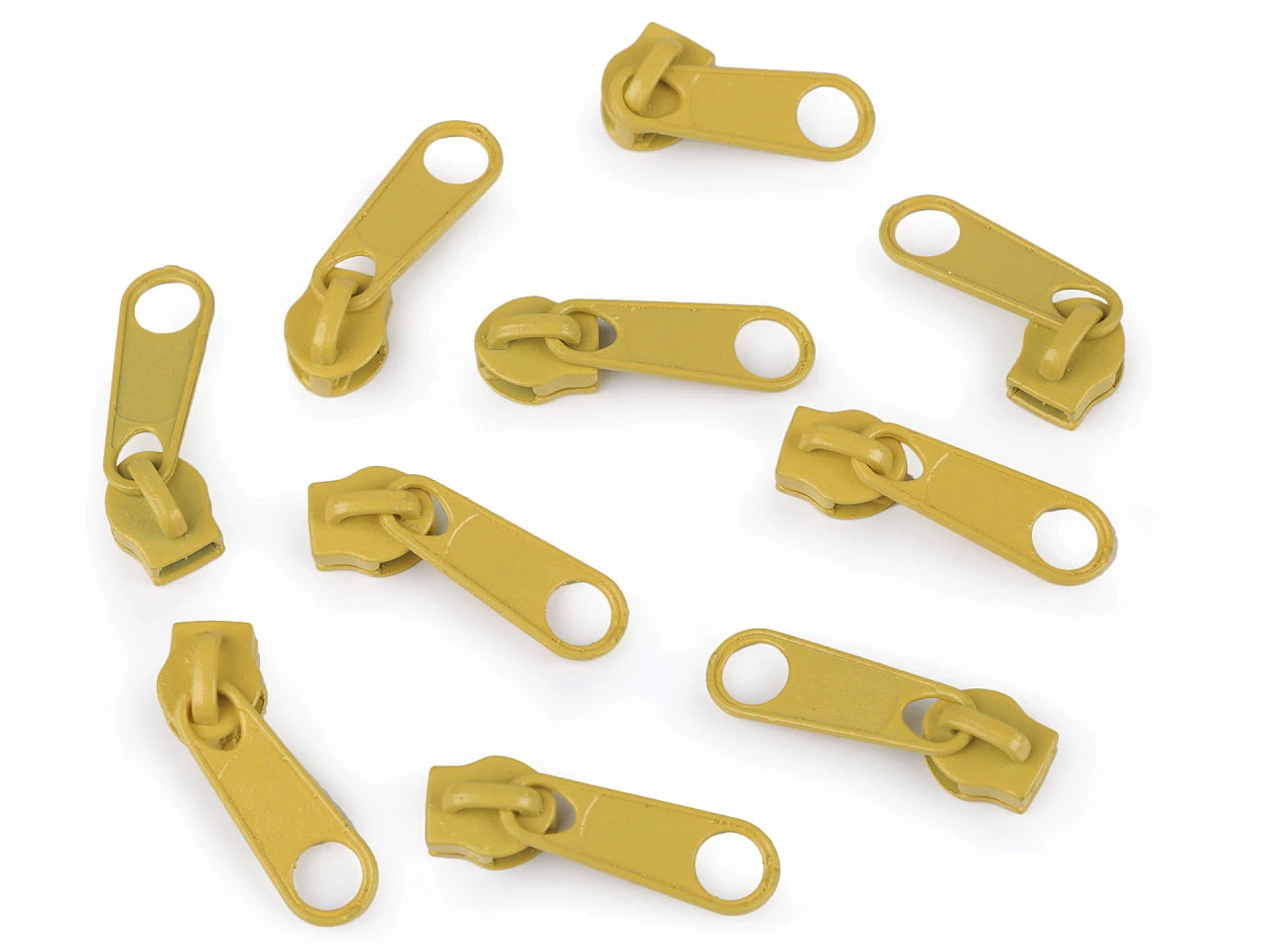 Curseur 5 MM spirale couleur moutarde