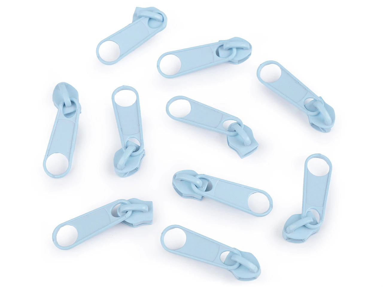 Curseur 5 MM spirale couleur bleu ciel