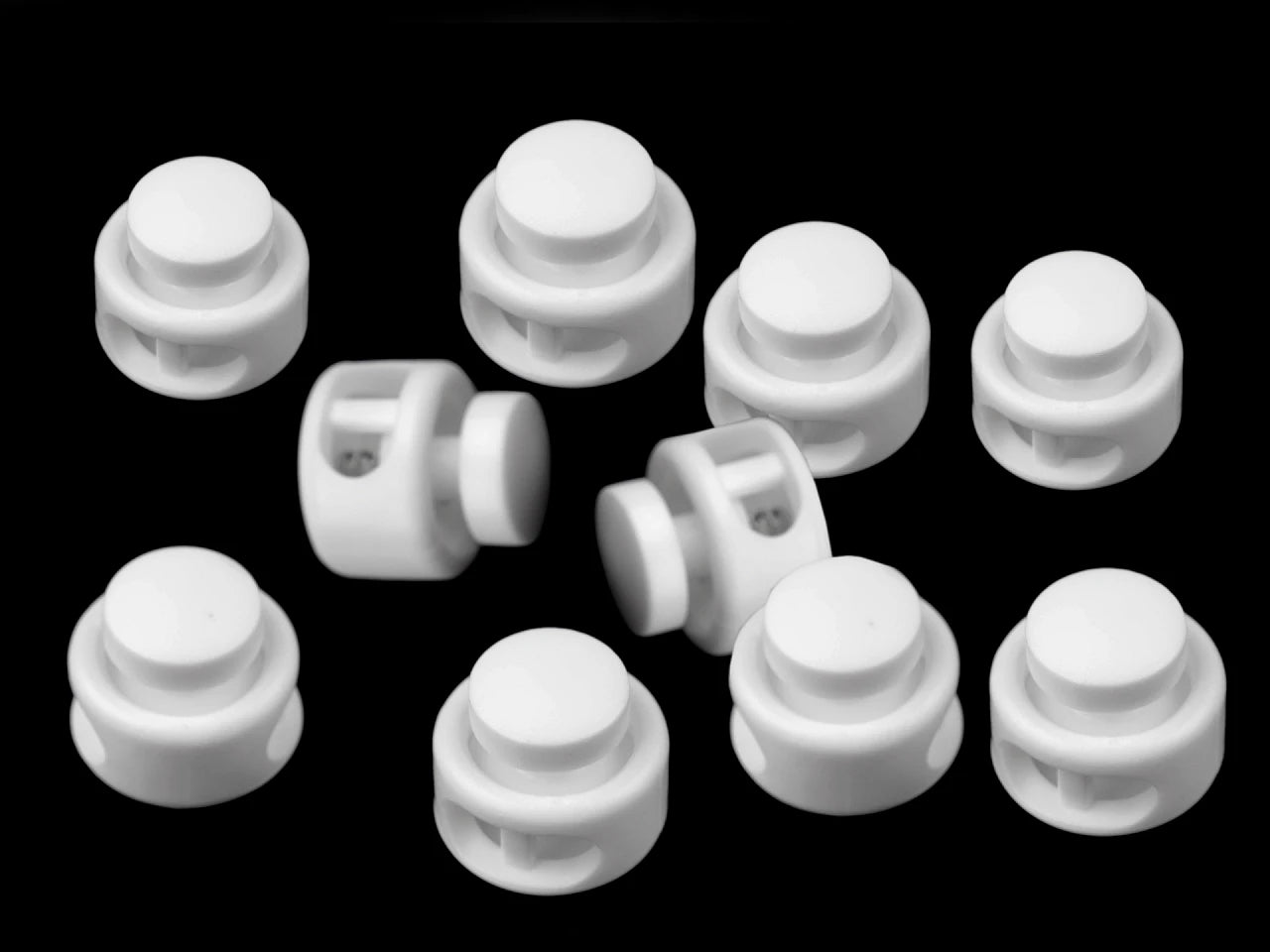 Stop cordon rond deux trous 13x15 mm