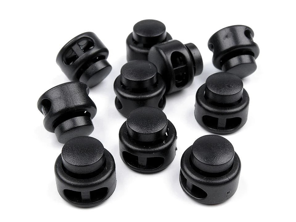Stop cordon rond deux trous 13x15 mm