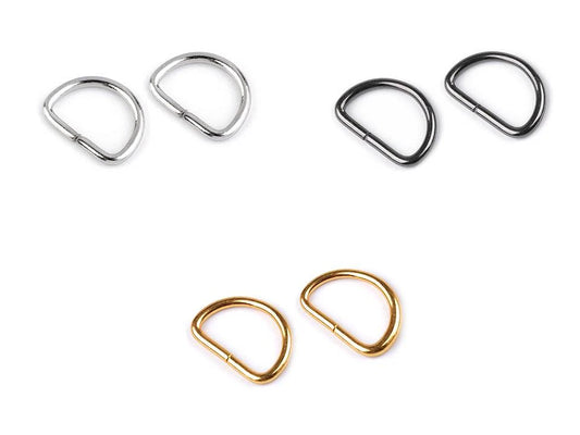 Anneaux D en métal 12 mm