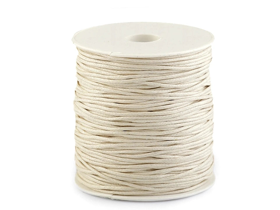 Cordon coton ciré 1,8 mm 90 mètres