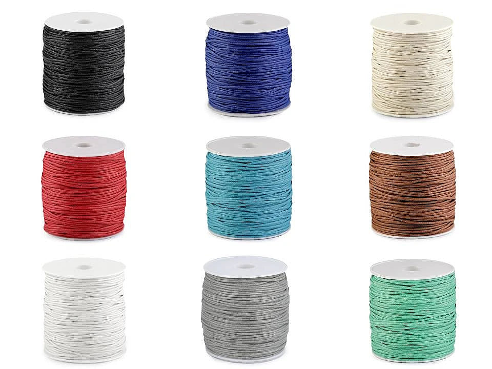 Cordon coton ciré 1,8 mm 90 mètres