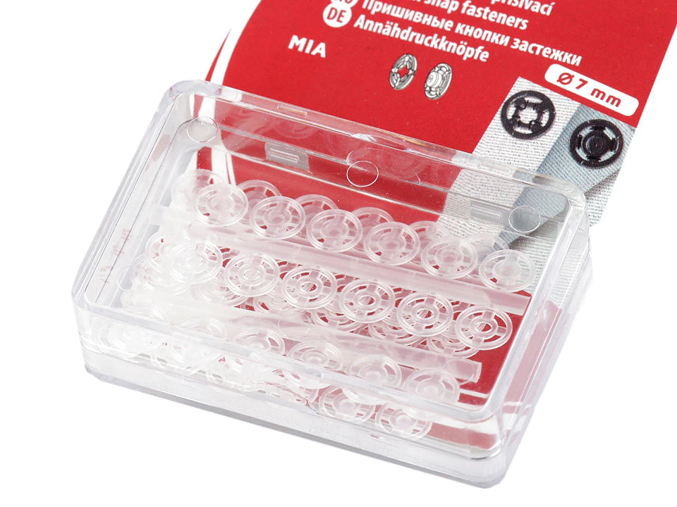 Pressions plastique transparent