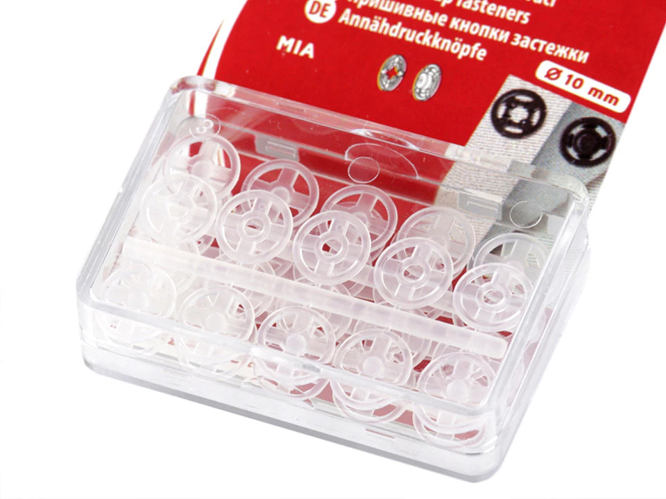 Pressions plastique transparent