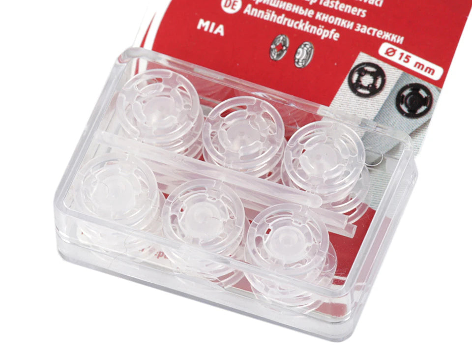 Pressions plastique transparent
