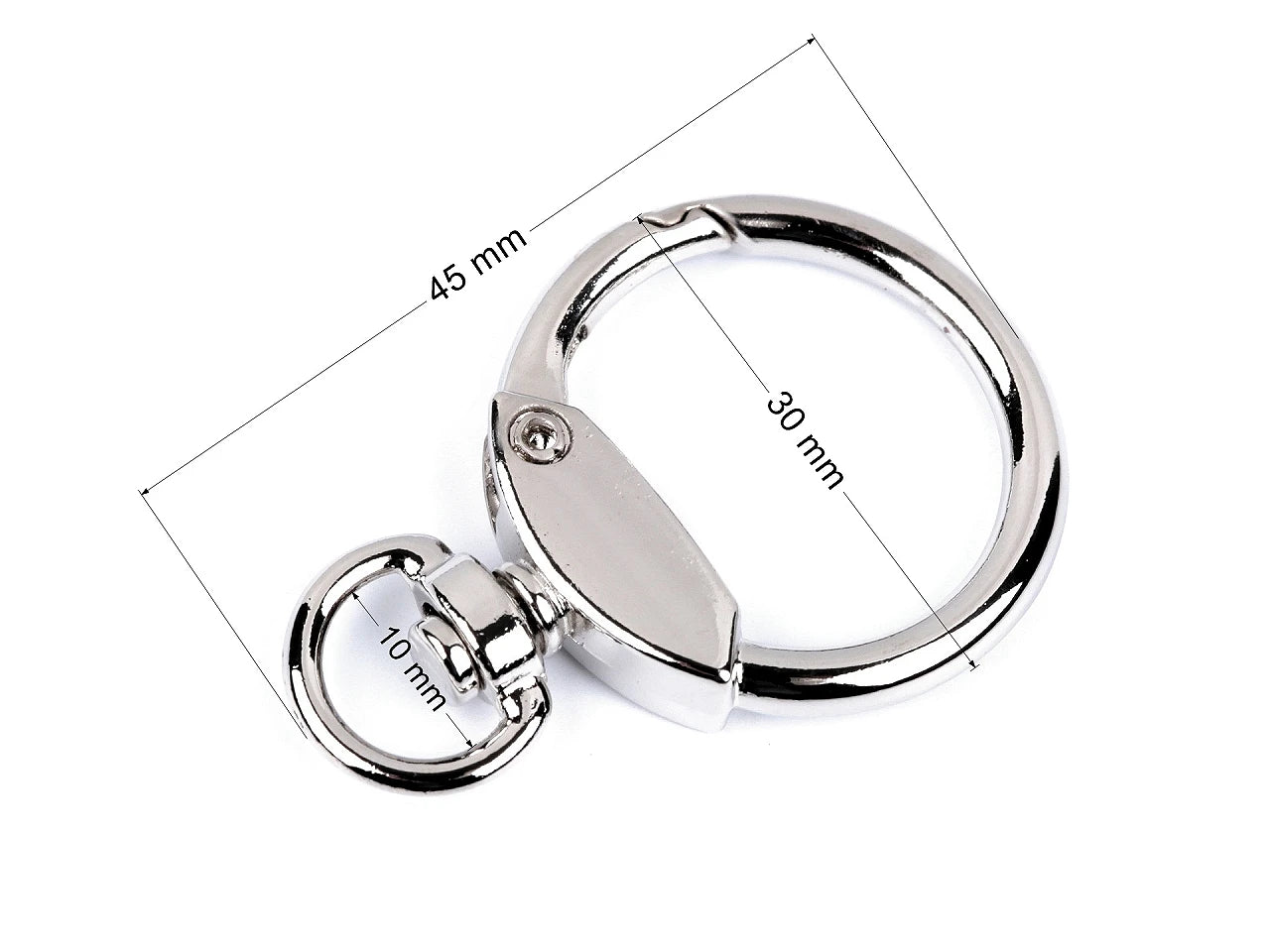 Mousqueton rond 10 mm