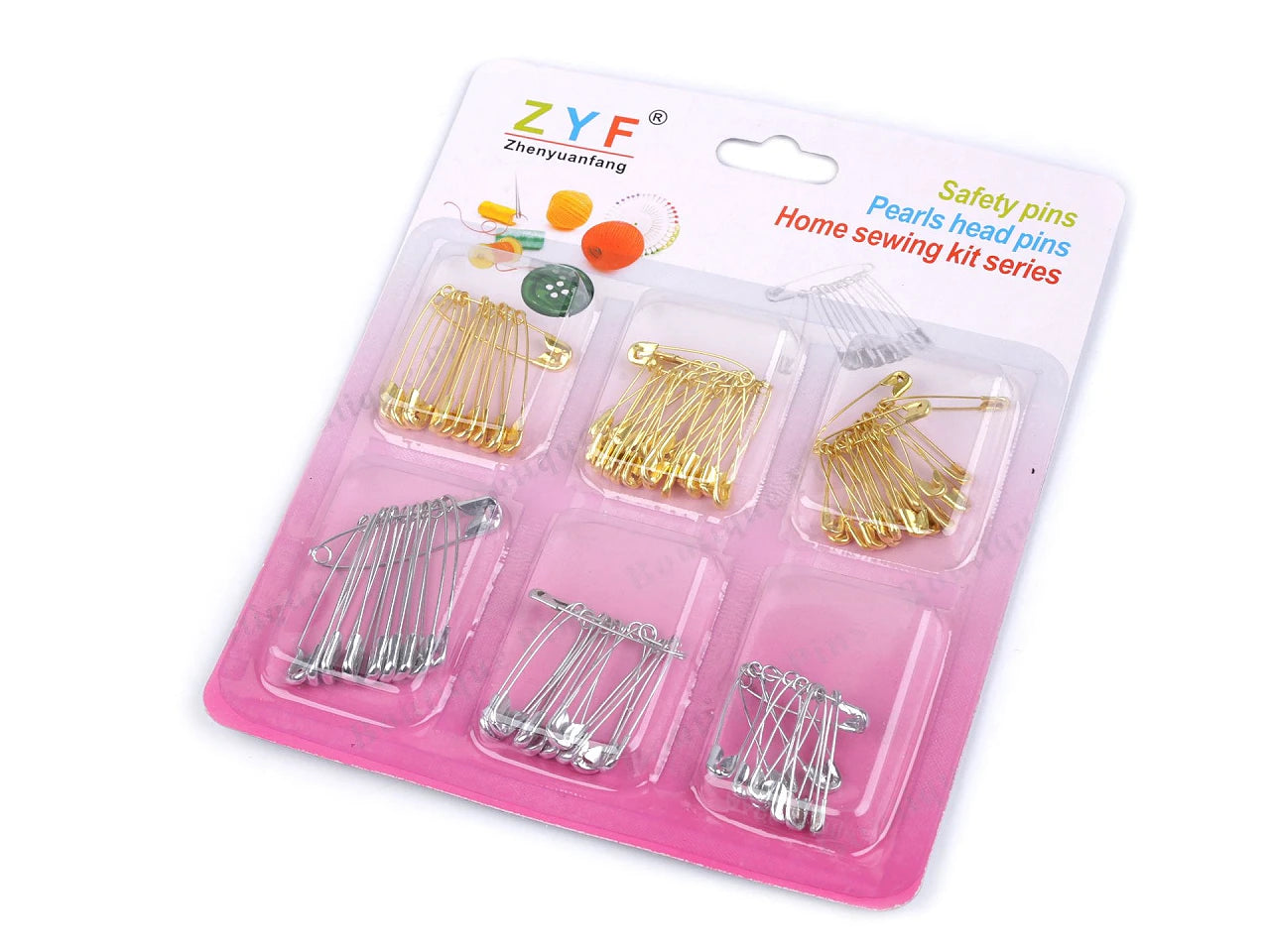 Épingles à nourrice assortie