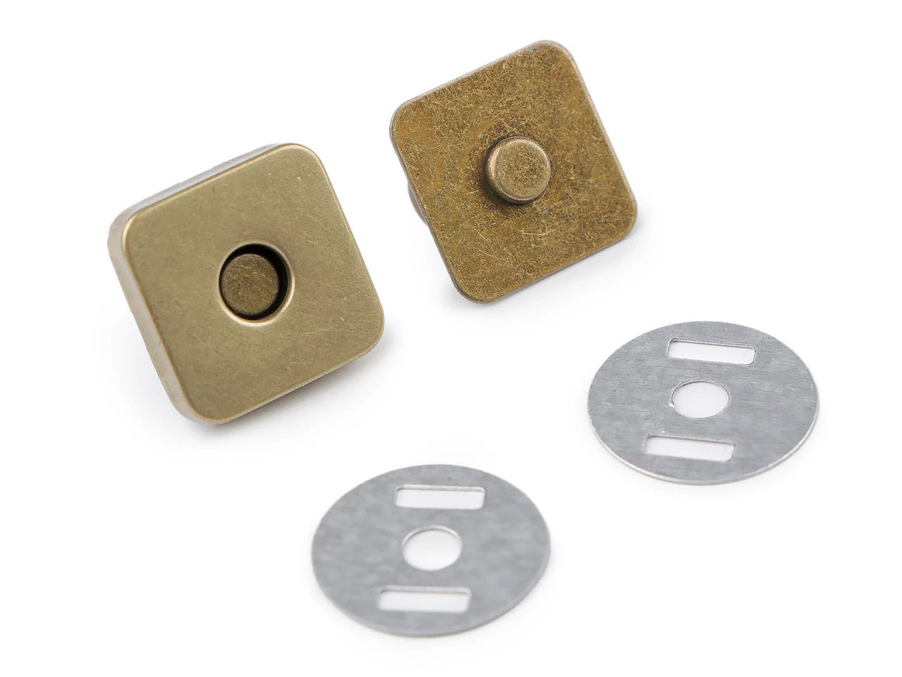 Bouton magnétique carré