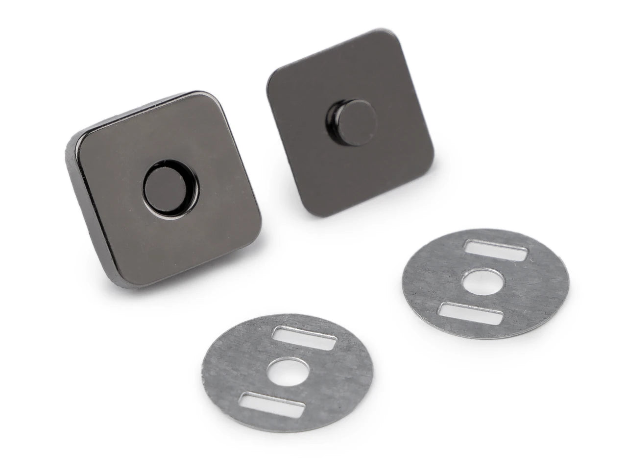 Bouton magnétique carré