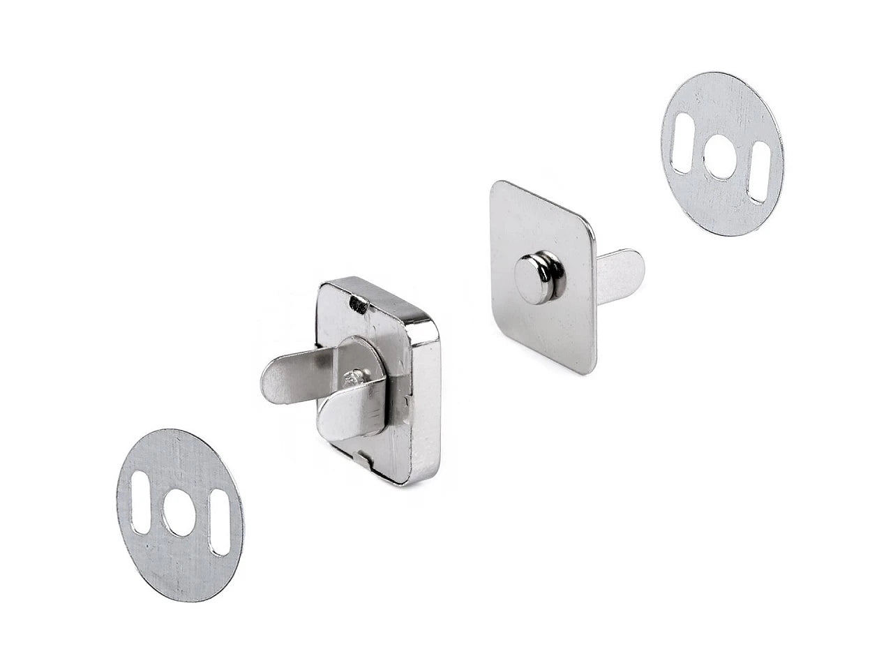Bouton magnétique carré