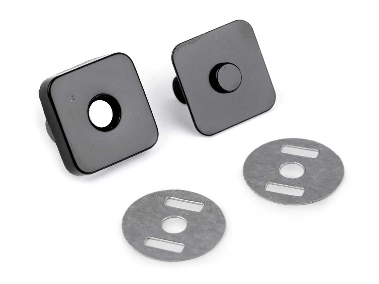 Bouton magnétique carré
