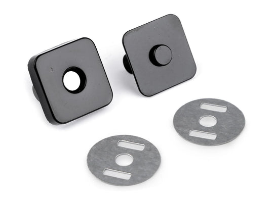 Bouton magnétique carré