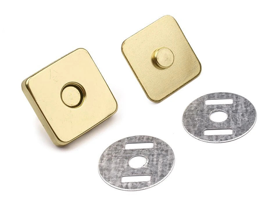 Bouton magnétique carré