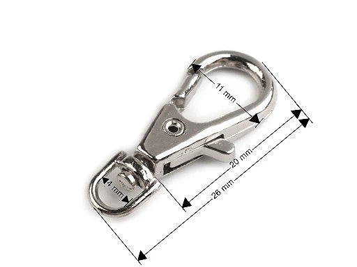 Mini mousqueton 4 mm