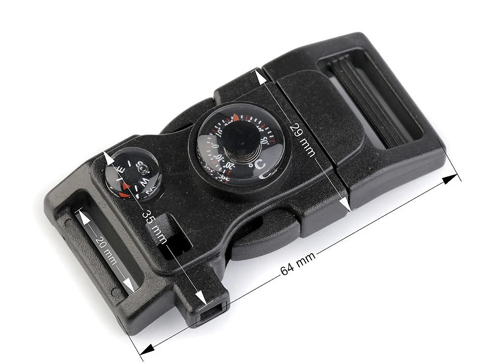 Boucle de sacoche avec boussole