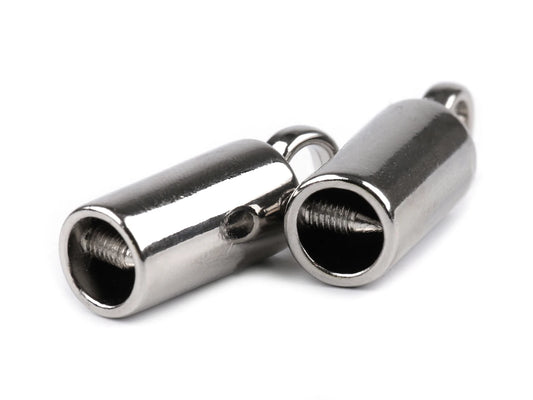 Embout de cordon 7 mm en mètal avec anneaux