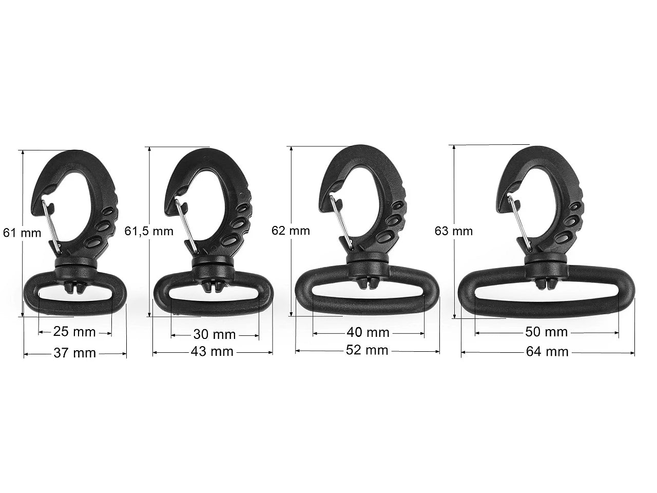 Mousqueton en plastique