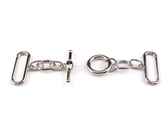 Fermeture métallique boucle americaine