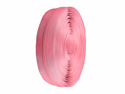 Fermeture au mètre 3 mm spirale rose bonbon