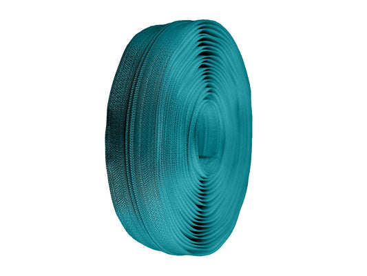 Fermeture au mètre 3 mm spirale bleu