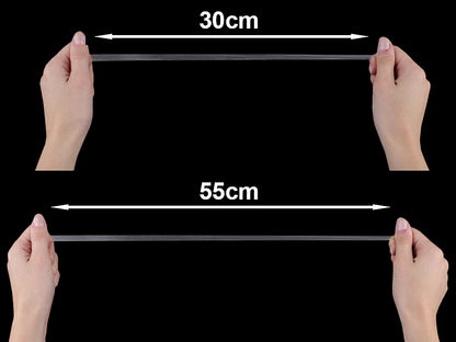 Élastique silicone transparent 20 m