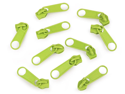 Curseur 5 MM spirale couleur vert anis