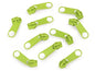 Curseur 5 MM spirale couleur vert anis
