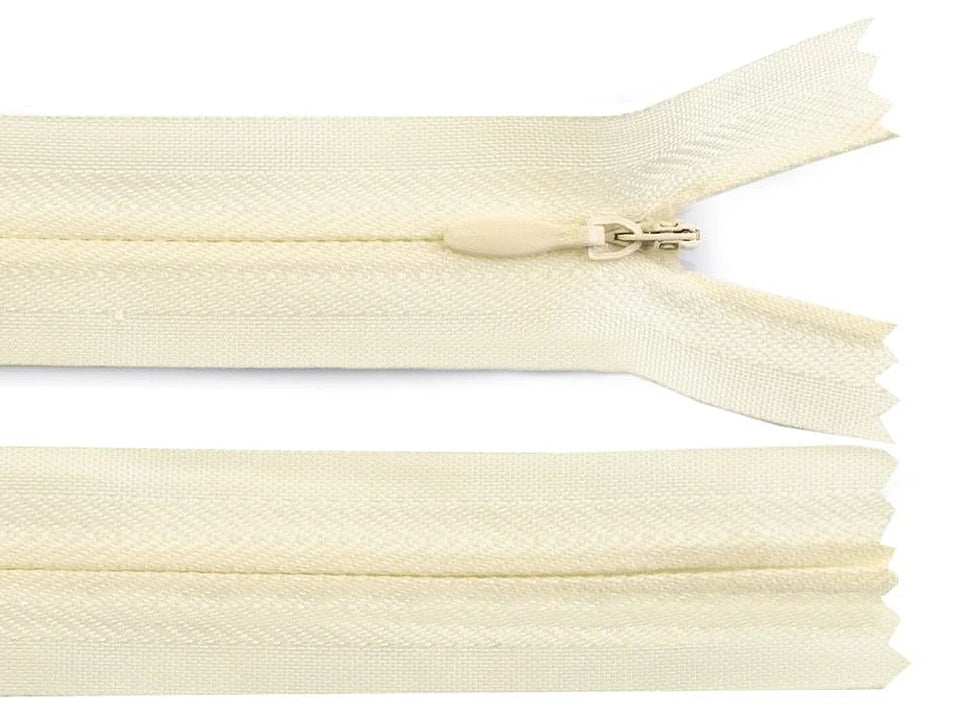 Fermeture à glissière invisible du 30 au 60 cm