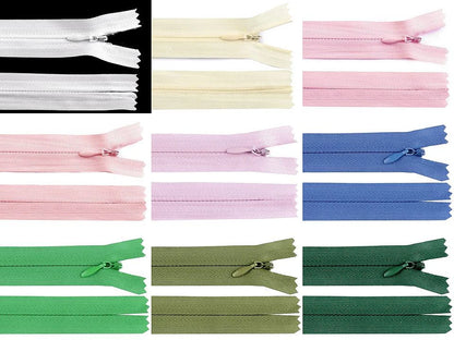 Fermeture à glissière invisible du 18 au 25 cm
