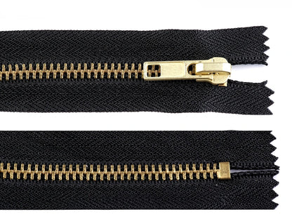 Fermeture jeans en métal de 10cm à 20 cm