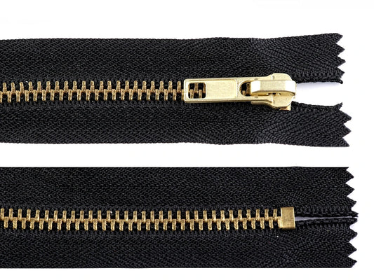 Fermeture jeans en métal de 10cm à 20 cm