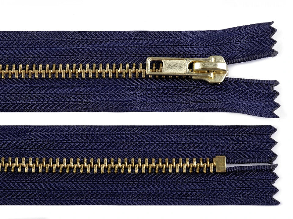 Fermeture jeans en métal de 10cm à 20 cm
