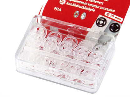 Pressions plastique transparent