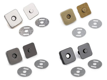 Bouton magnétique carré