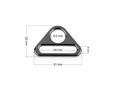 Triangle passant de sangle 25 mm
