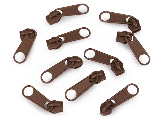 Curseur 5 MM spirale couleur marron